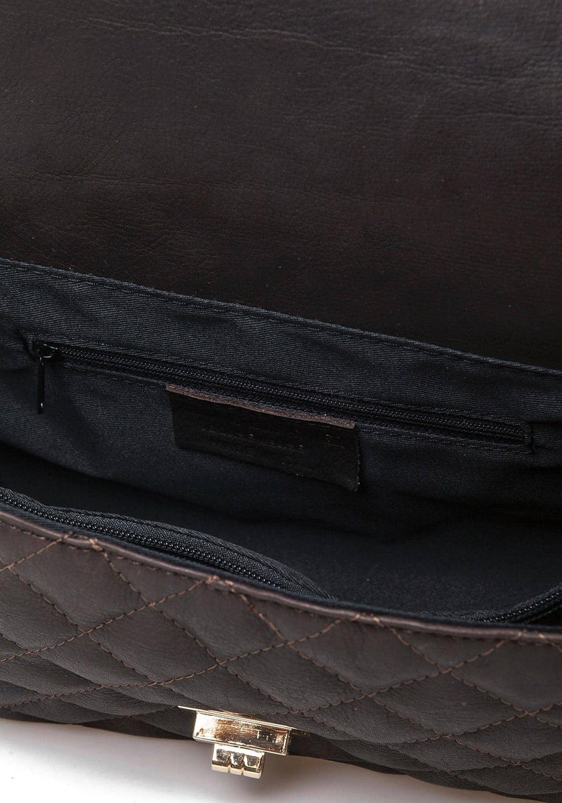 Quiltet Taske i ægte kalveskind - Vare nr. 1075XE